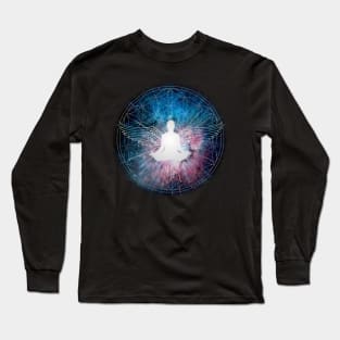 Angel Wings Lightbody Ascension Meditation Long Sleeve T-Shirt